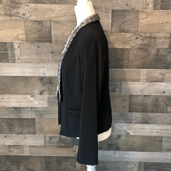 A.N.A. Open Blazer with sequined collar - Picture 4 of 16